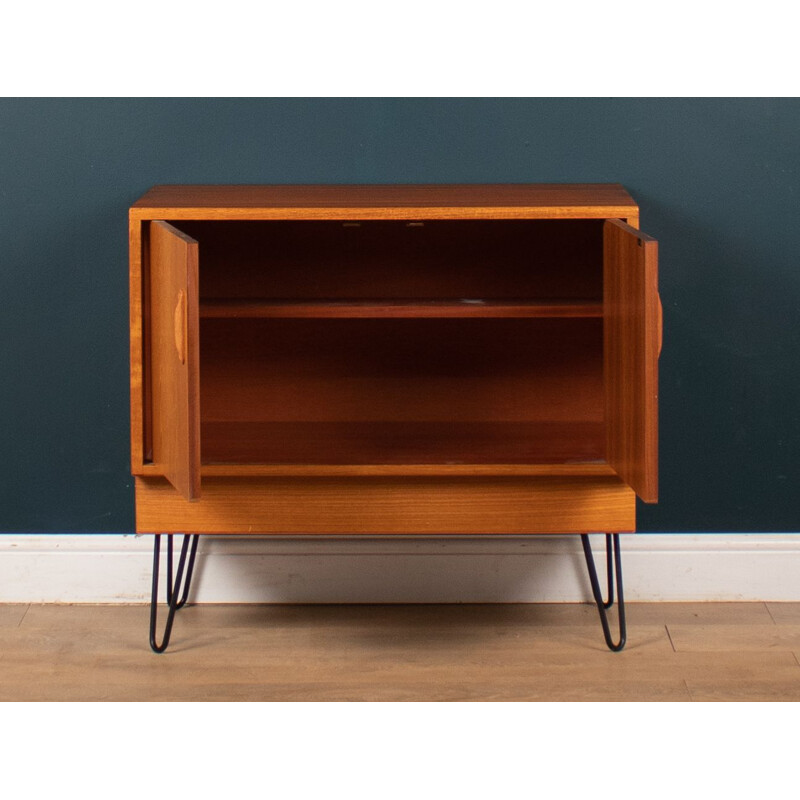 Vintage teak sideboard on hairpin legs by Gplan, England 1960