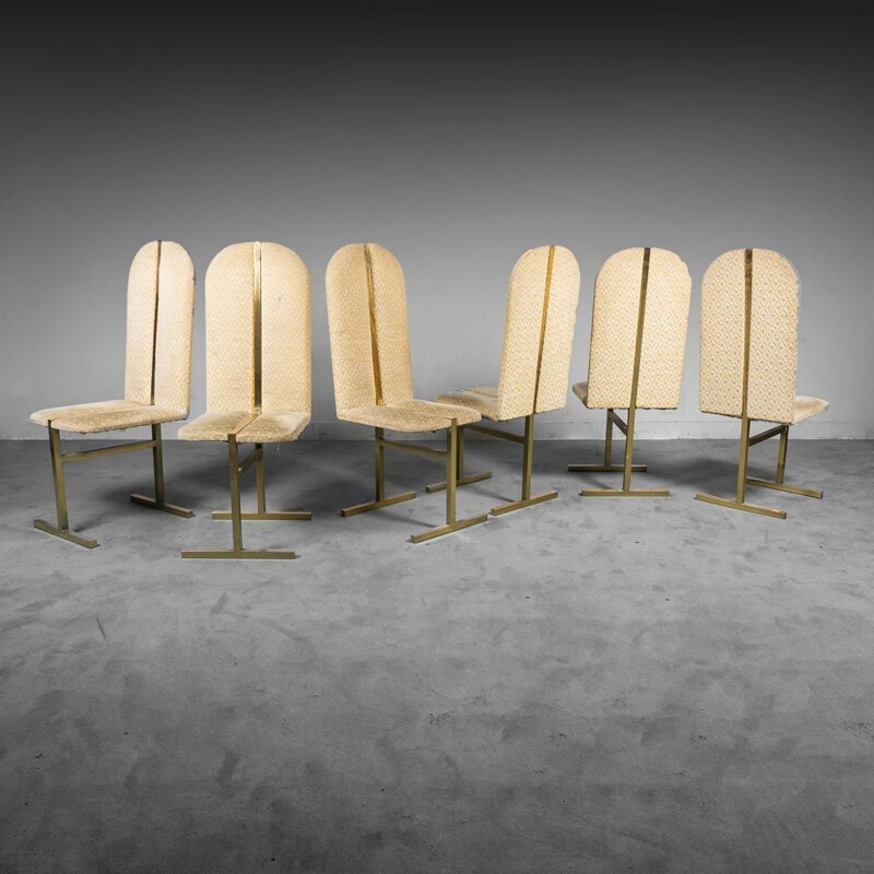 Set of 6 vintage chairs by Turri Milano, 1970s