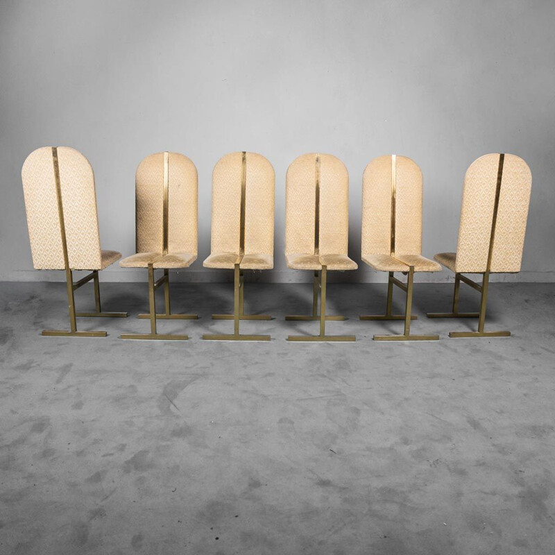 Set of 6 vintage chairs by Turri Milano, 1970s