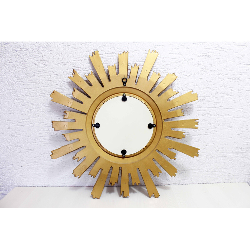 Pair of vintage resin sun mirrors, 1970-1980