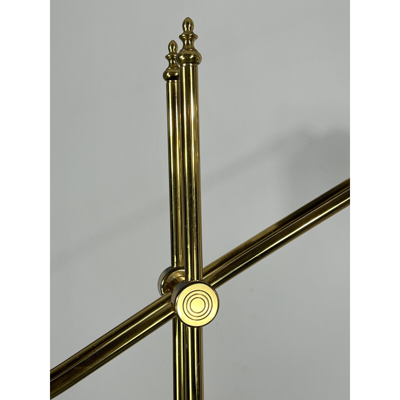 Adjustable vintage floor lamp in solid brass, Italy 1970