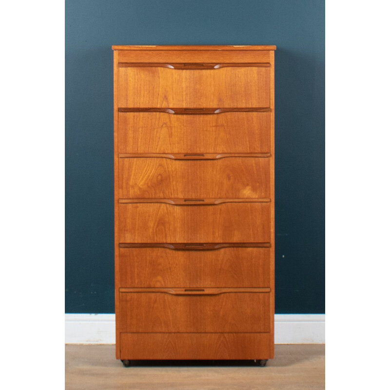 Vintage teak chest of drawers by Stonehill, 1960s