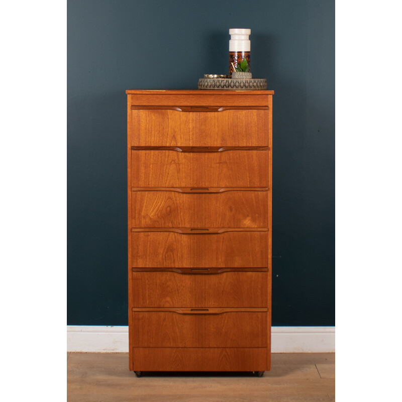 Vintage teak chest of drawers by Stonehill, 1960s