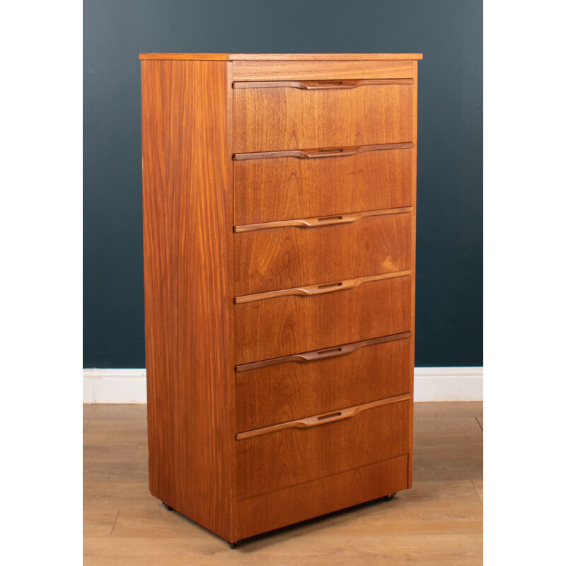 Vintage teak chest of drawers by Stonehill, 1960s