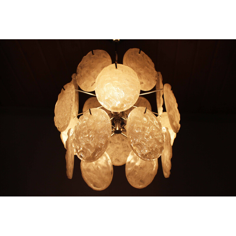 Vintage lucite chandelier by Kalmar Franken, 1970