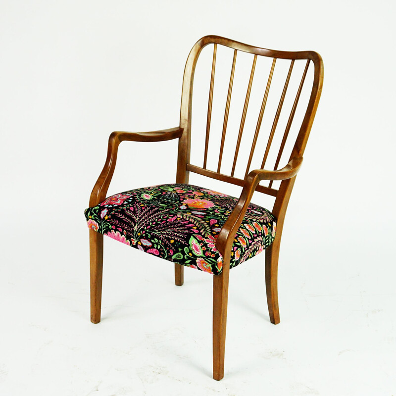 Pair of Austrian mid century dining chairs by Oswald Haerdtl, 1950s