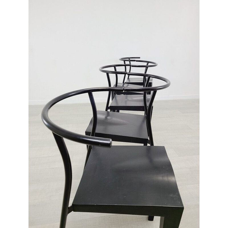 Lot de 5 chaises iconiques vintage Dr Glob par Philippe Stark pour Kartell, 1990