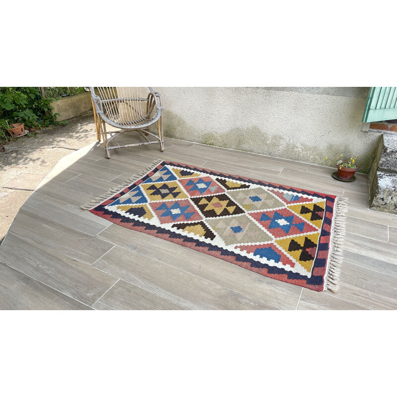 Tappeto Kilim vintage in pura lana