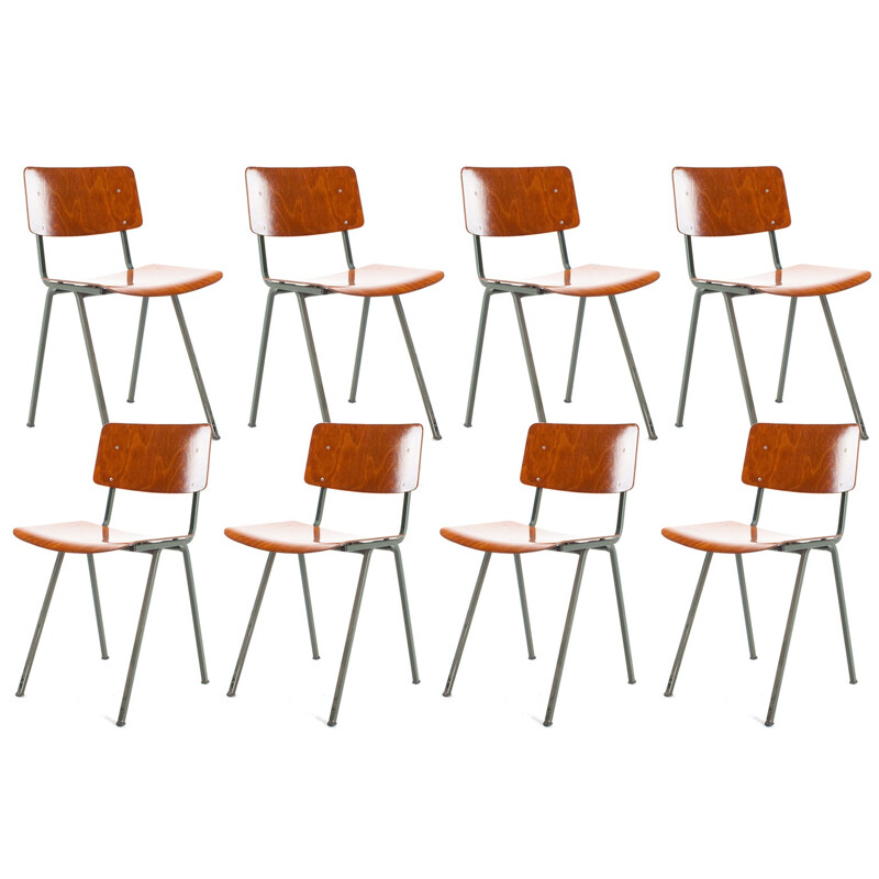 Set of 4 Dutch Marko school chairs - 1960s