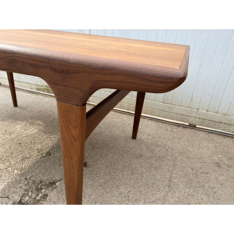 Vintage Danish Scandinavian teak extendable table by Johannes Andersen for Uldum Modelfabrik, 1960s