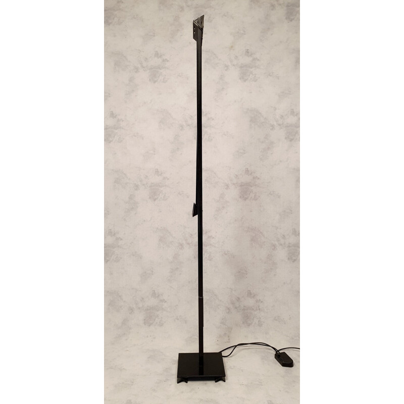 Vintage lacquered metal floor lamp by Stilnovo, Italy 1970