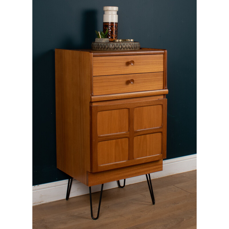 Vintage teak Squares chest of drawers by Nathan, 1960s