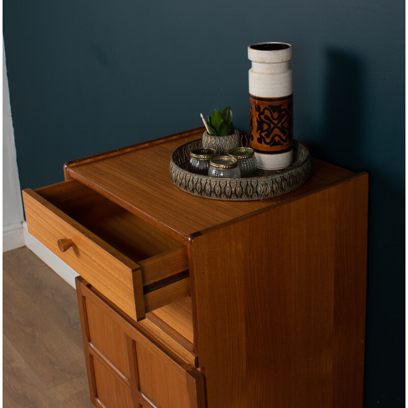 Vintage teak Squares chest of drawers by Nathan, 1960s