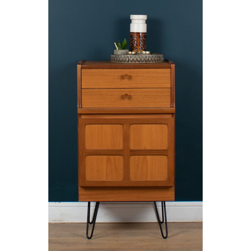 Vintage teak Squares chest of drawers by Nathan, 1960s