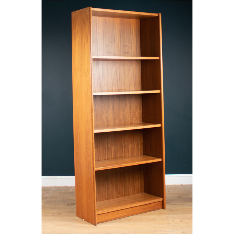 Vintage Full Size Teak Bookcase, England 1960