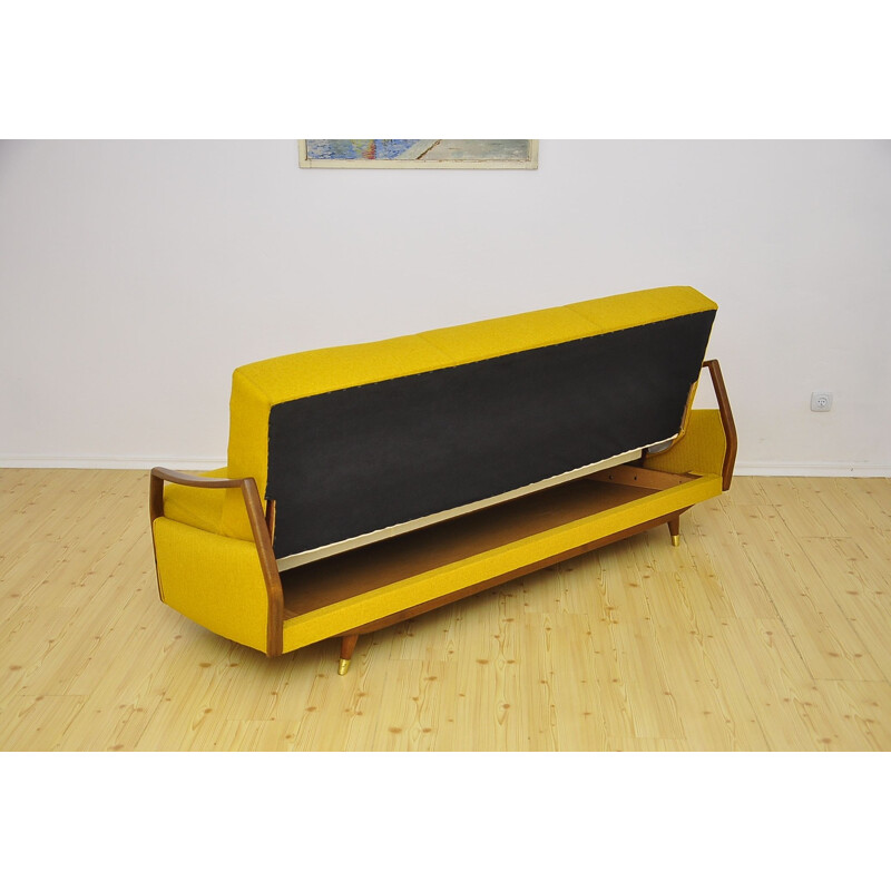Vintage sofa bed with fold-out function, 1950s