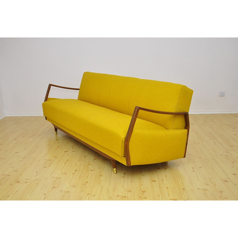 Vintage sofa bed with fold-out function, 1950s