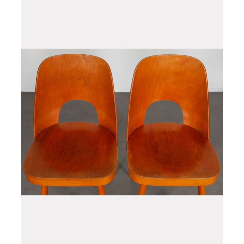 Set of 4 vintage chairs by Oswald Haerdtl for Ton, 1960