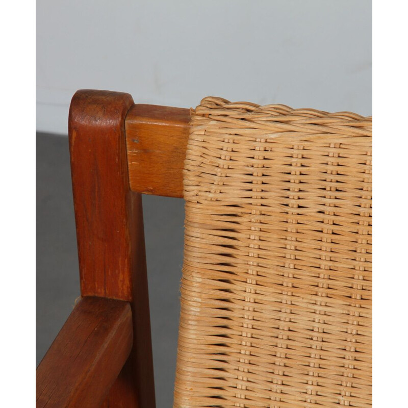 Pair of vintage wooden armchairs, 1960