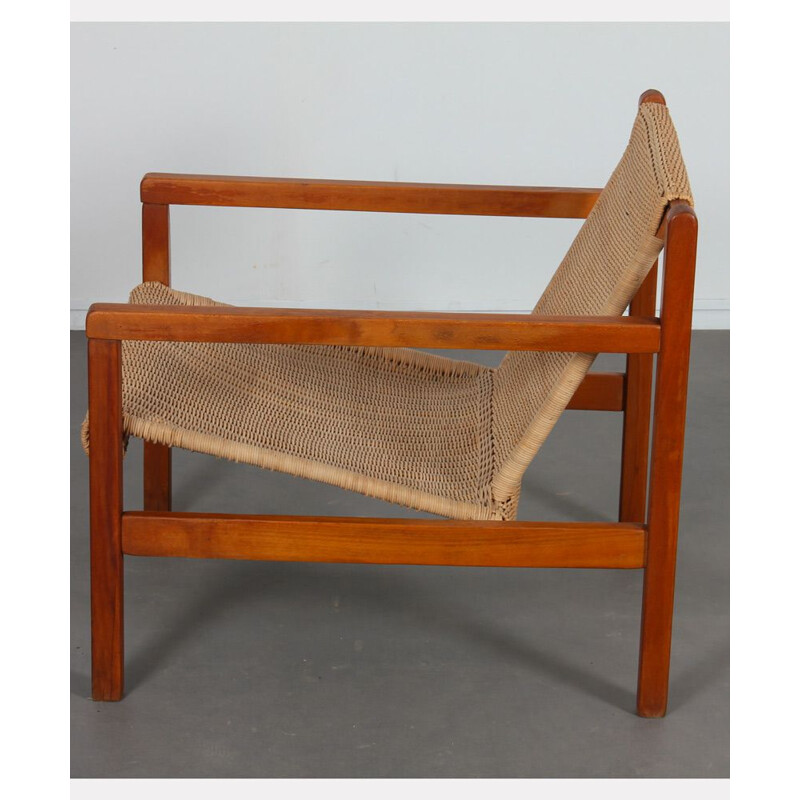 Paire de fauteuils vintage en bois, 1960