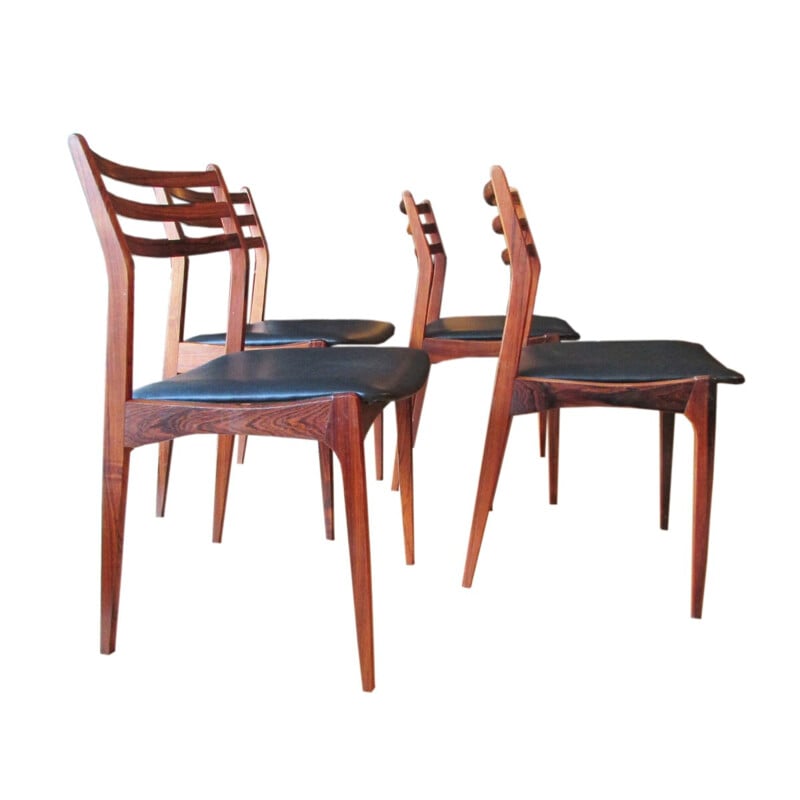 Set de 4 chaises Tromborg en palissandre, Eriksen VESTERVIG - 1960 