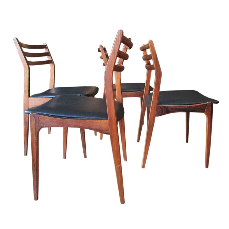 Set de 4 chaises Tromborg en palissandre, Eriksen VESTERVIG - 1960 