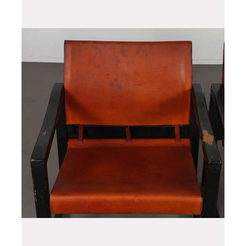 Paire de fauteuils vintage modèle Diana en cuir par Mobring pour Ikea, 1970