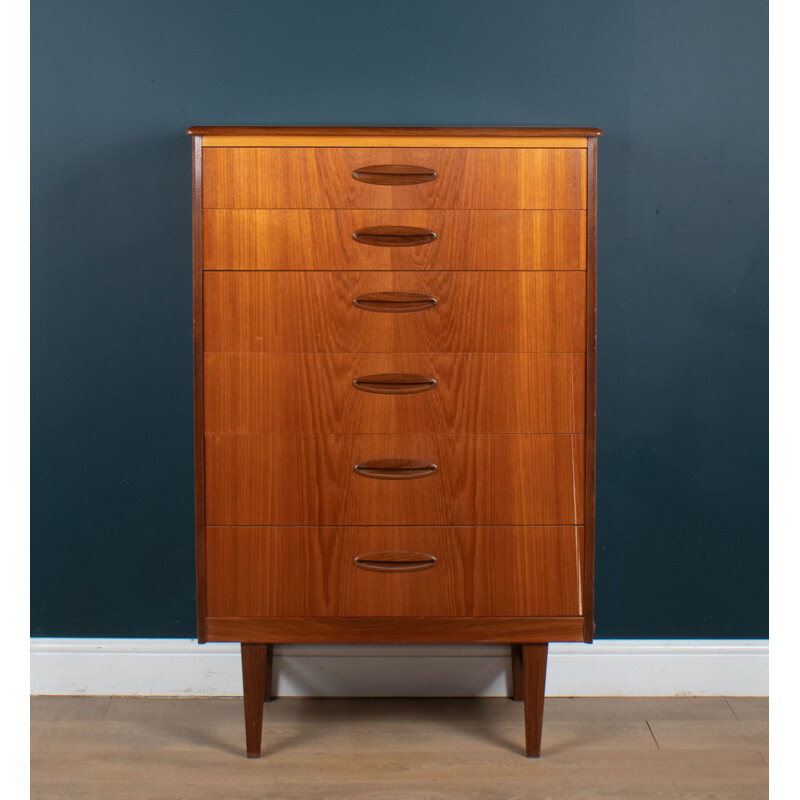 Mid century teak chest of drawers by Homeworthy, 1960s