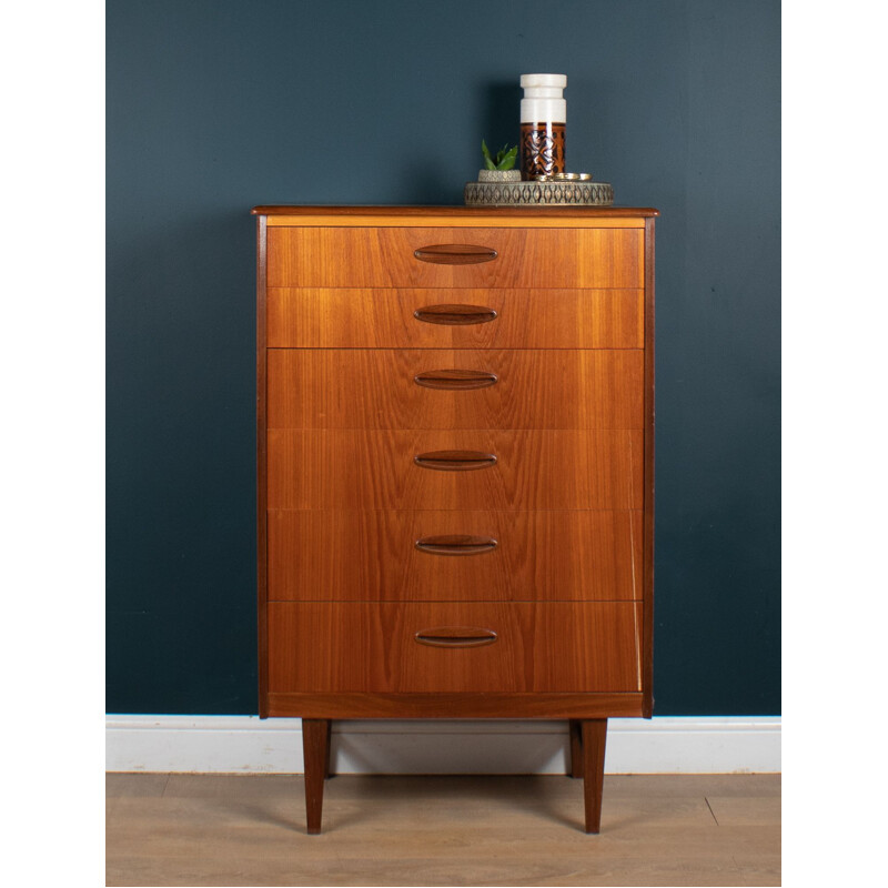 Mid century teak chest of drawers by Homeworthy, 1960s