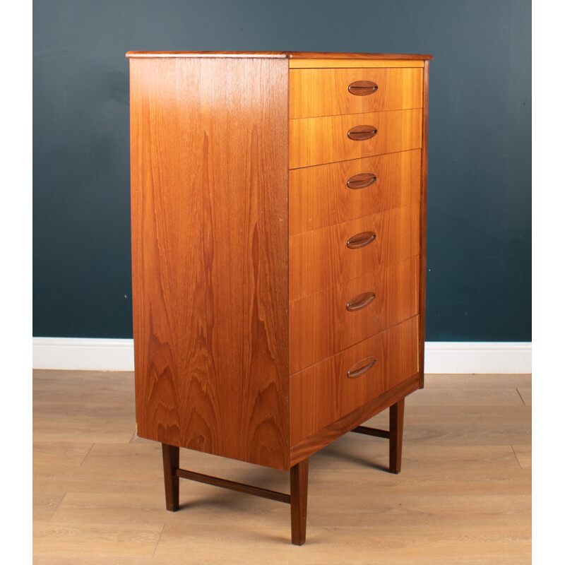 Mid century teak chest of drawers by Homeworthy, 1960s