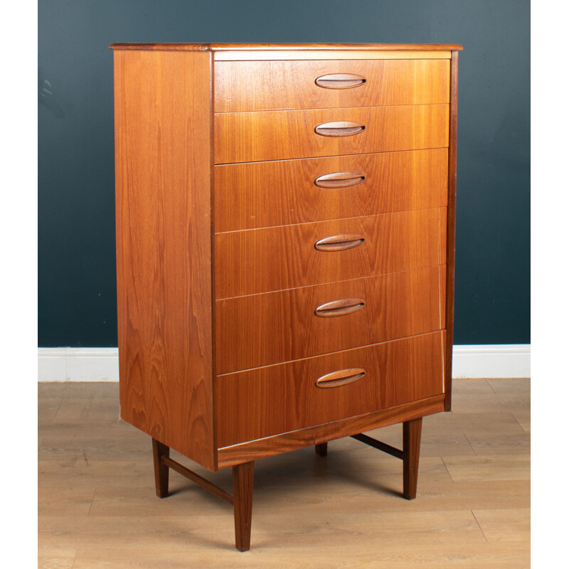 Mid century teak chest of drawers by Homeworthy, 1960s