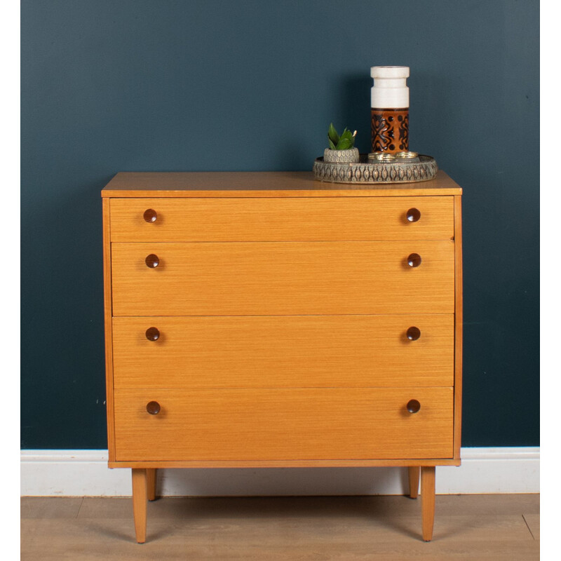 Vintage teak chest of drawers by Avalon, 1960s