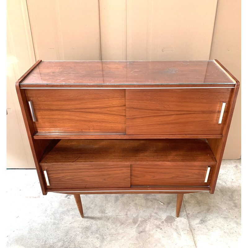 Credenza vintage in teak, Belgio 1962