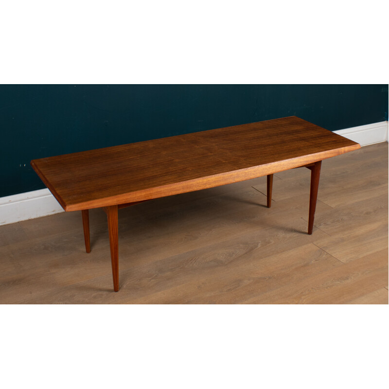 Vintage teak and walnut coffee table by Gordon Russell, London 1960