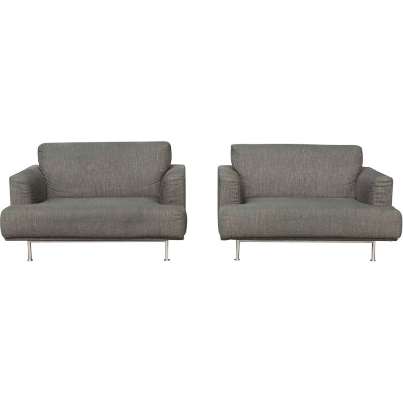 Pair of vintage "nest" armchairs by Piero Lissoni for Cassina