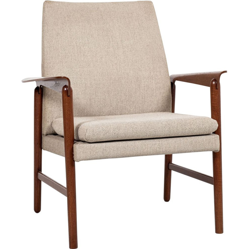 Dänischer Vintage-Sessel aus Teakholz von Finn Juhl für Fritz Hansen, 1960