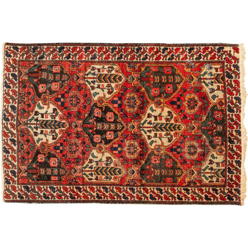Tapete de lã Vintage, Paquistão 1950