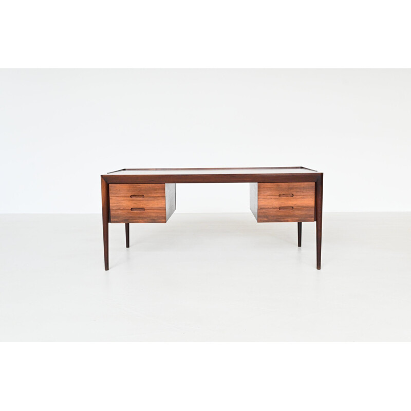 Mid century Danish rosewood desk by Erik Risager Hansen for Haslev Møbelsnedkeri, 1950s