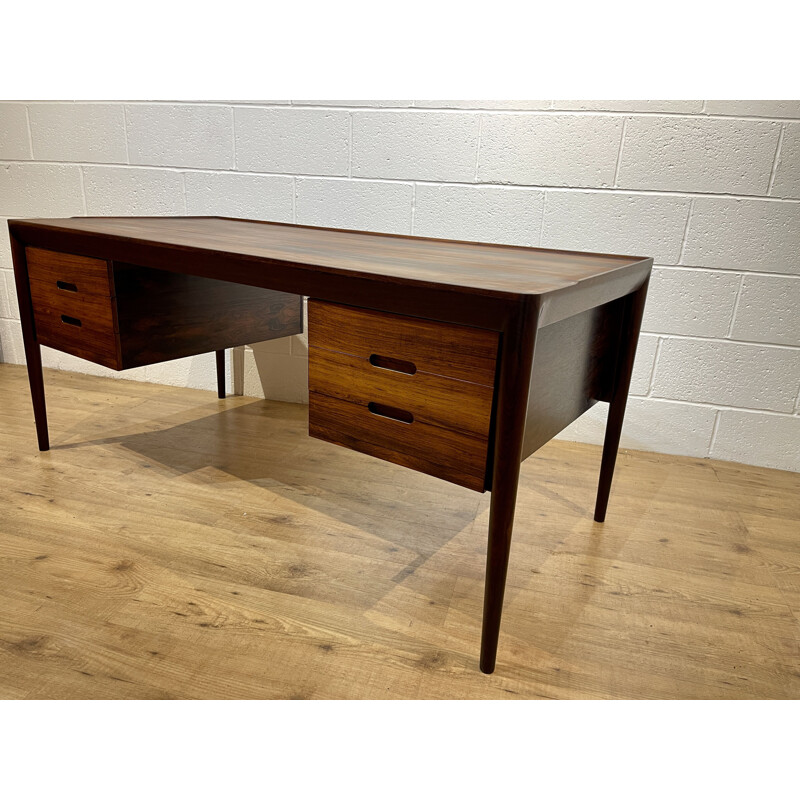 Mid century Danish rosewood desk by Erik Risager Hansen for Haslev Møbelsnedkeri, 1950s