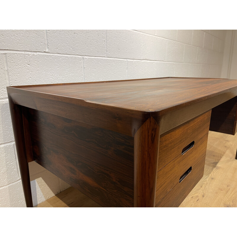 Mid century Danish rosewood desk by Erik Risager Hansen for Haslev Møbelsnedkeri, 1950s