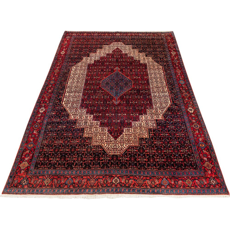 Vintage wollen Bachtiar tapijt, Perzië 1960