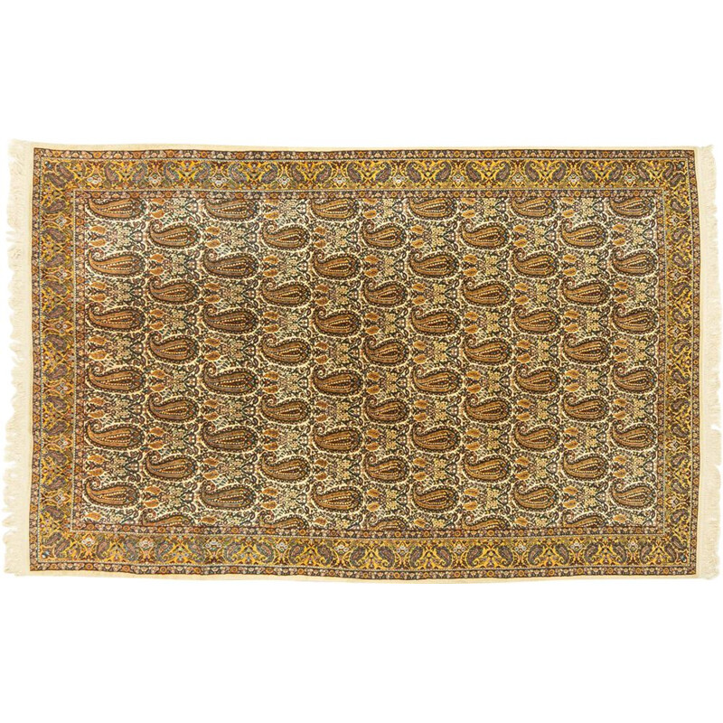 Vintage Ghom-Teppich, Persien 1960