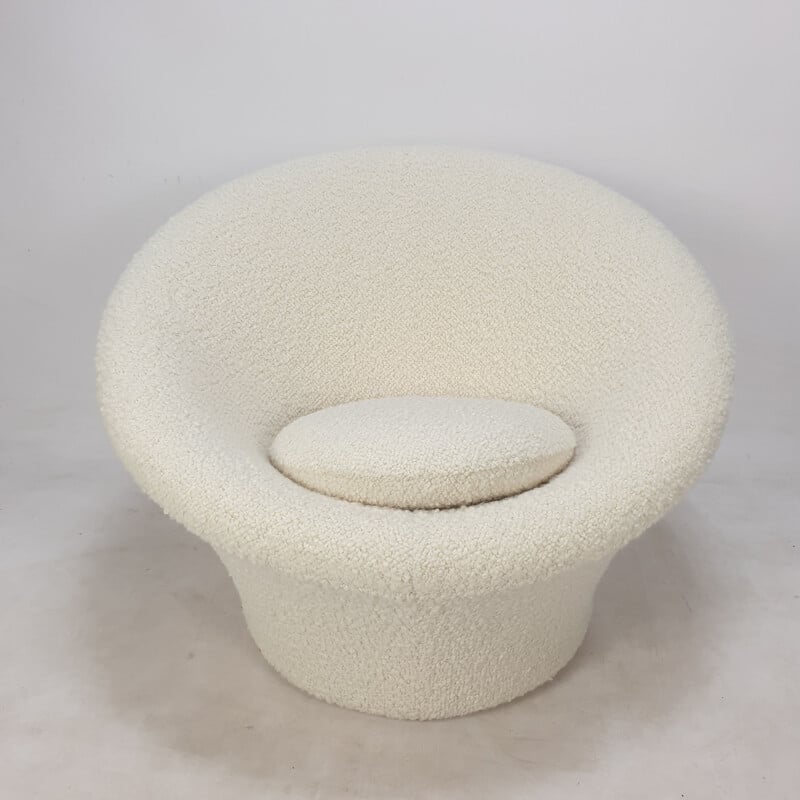 Cadeira de braços em forma de cogumelo Vintage e otomano por Pierre Paulin para Artifort, 1960