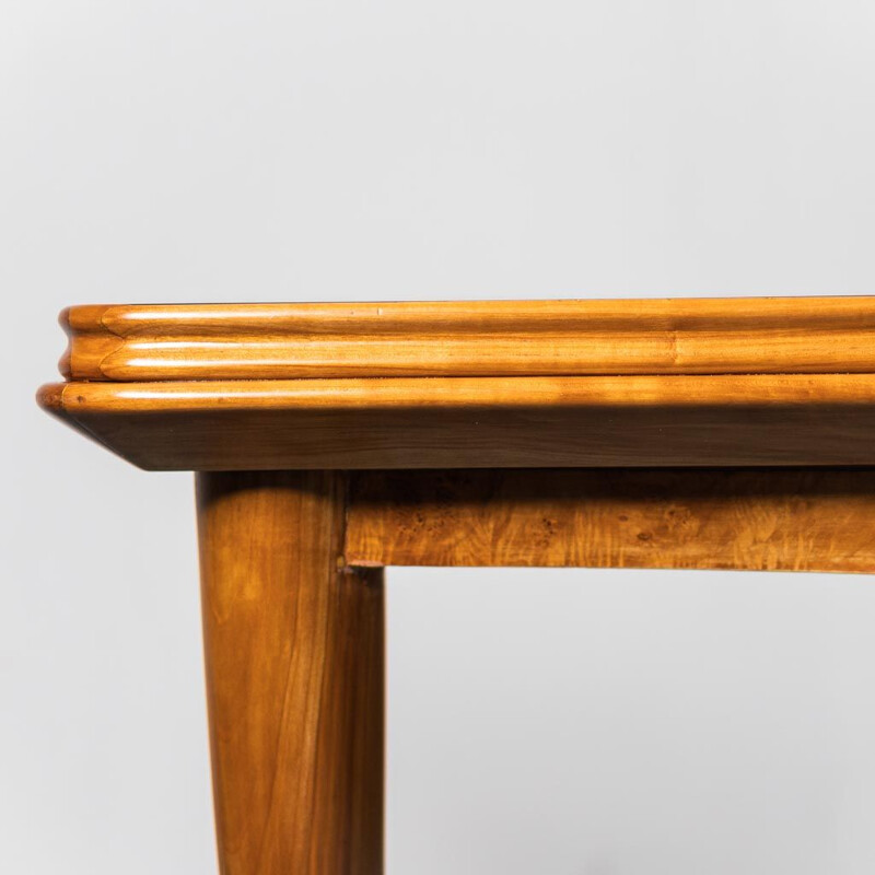 Vintage mahogany and glass dining table, 1950s