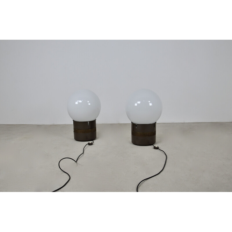 Paar vintage Oracle tafellampen van Gae Aulenti voor Artemide, 1968