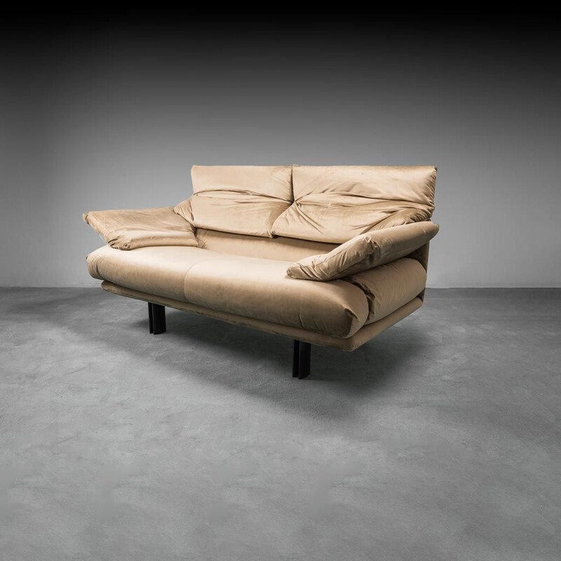 Vintage 2-seater sofa "Alanda" in metal by Paolo Piva for B & B Italia, 1970