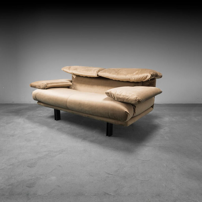 Vintage 2-Sitzer-Sofa "Alanda" aus Metall von Paolo Piva für B und B Italia, 1970
