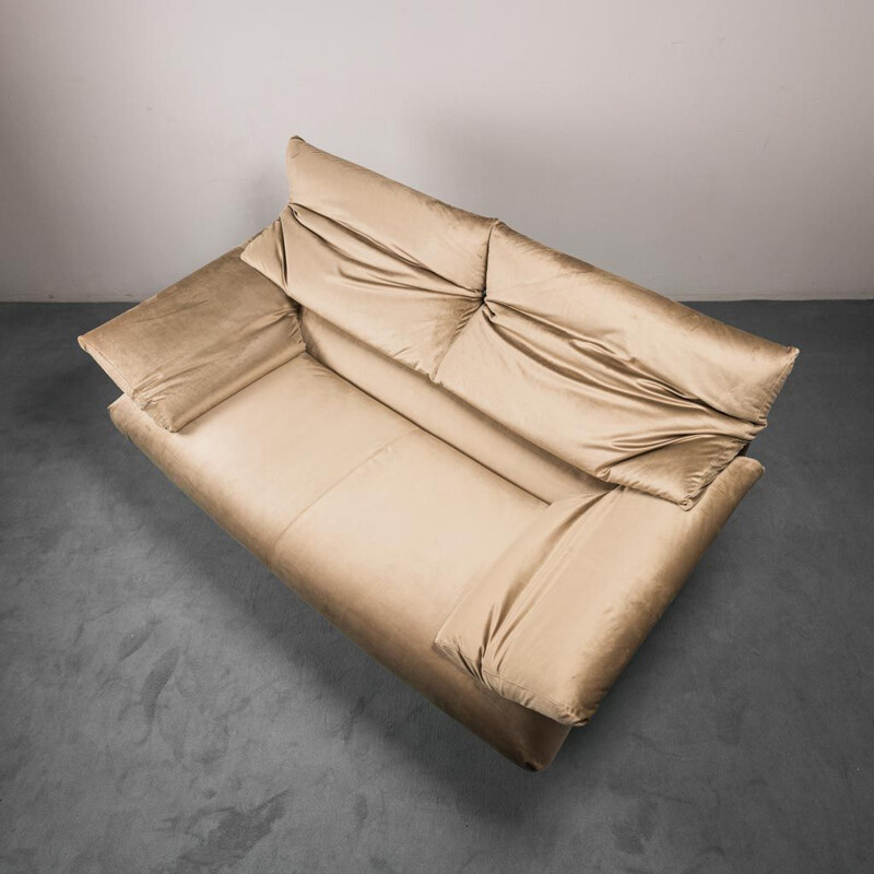 Vintage 2-seater sofa "Alanda" in metal by Paolo Piva for B & B Italia, 1970