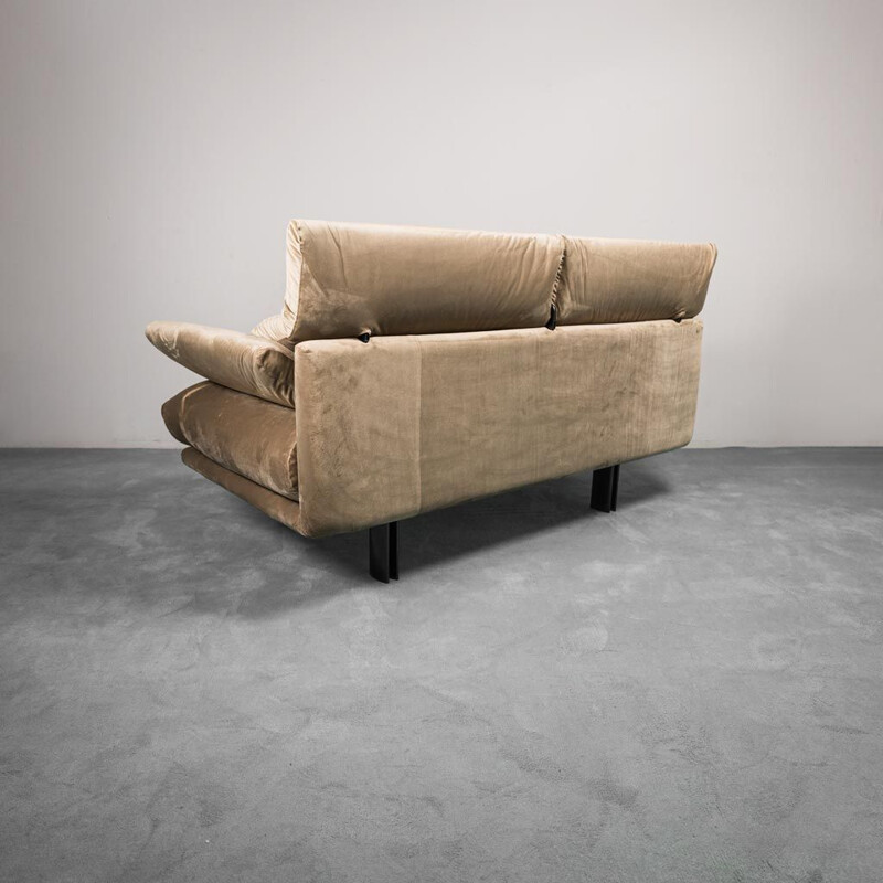 Vintage 2-seater sofa "Alanda" in metal by Paolo Piva for B & B Italia, 1970