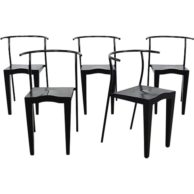 Conjunto de 5 cadeiras icónicas Dr. Glob por Philippe Stark para Kartell, 1990